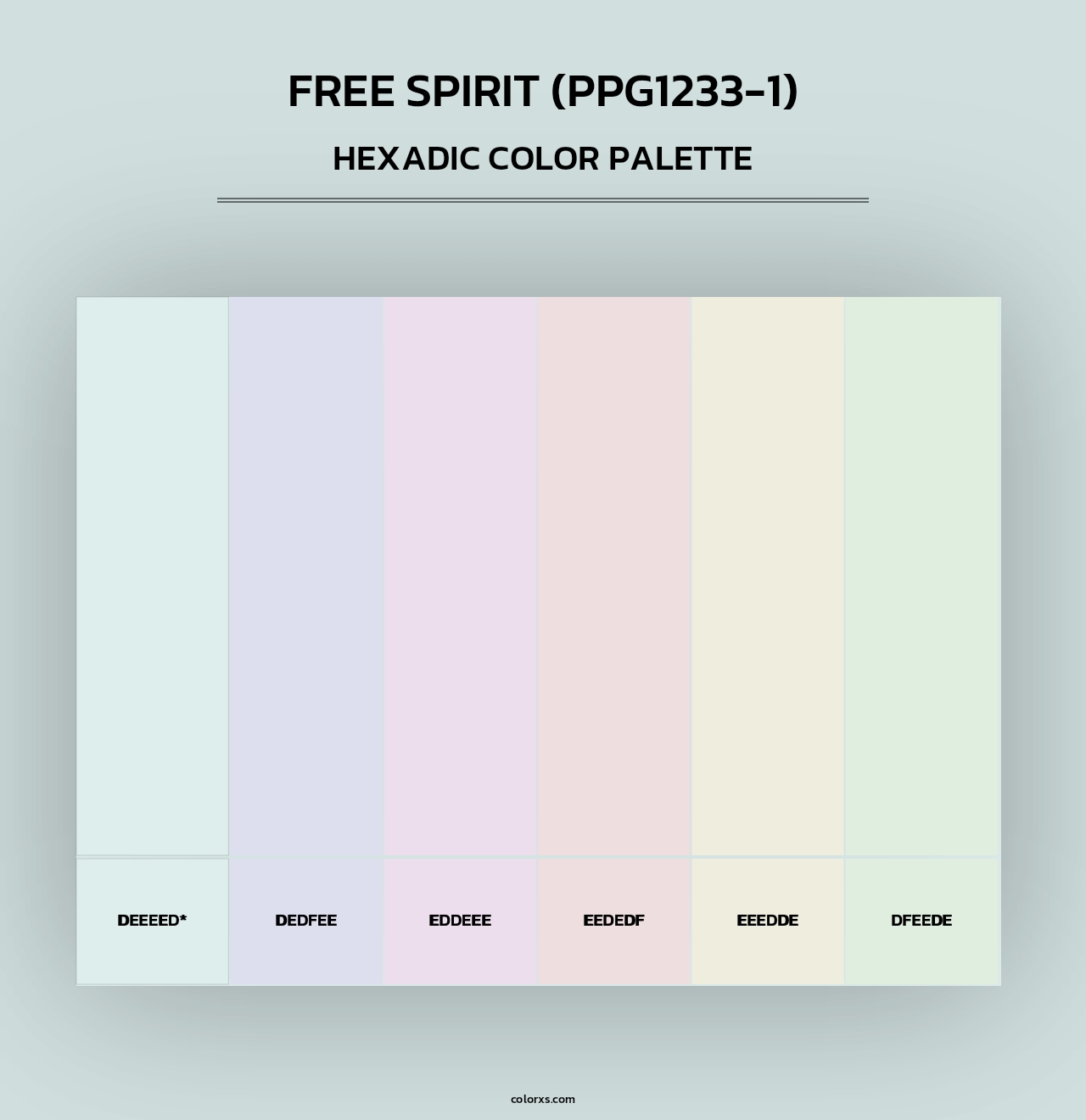 Free Spirit (PPG1233-1) - Hexadic Color Palette