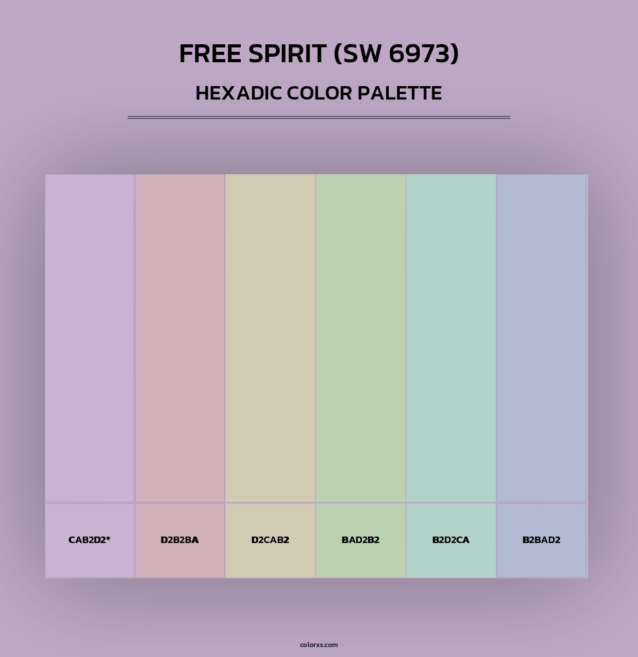 Free Spirit (SW 6973) - Hexadic Color Palette