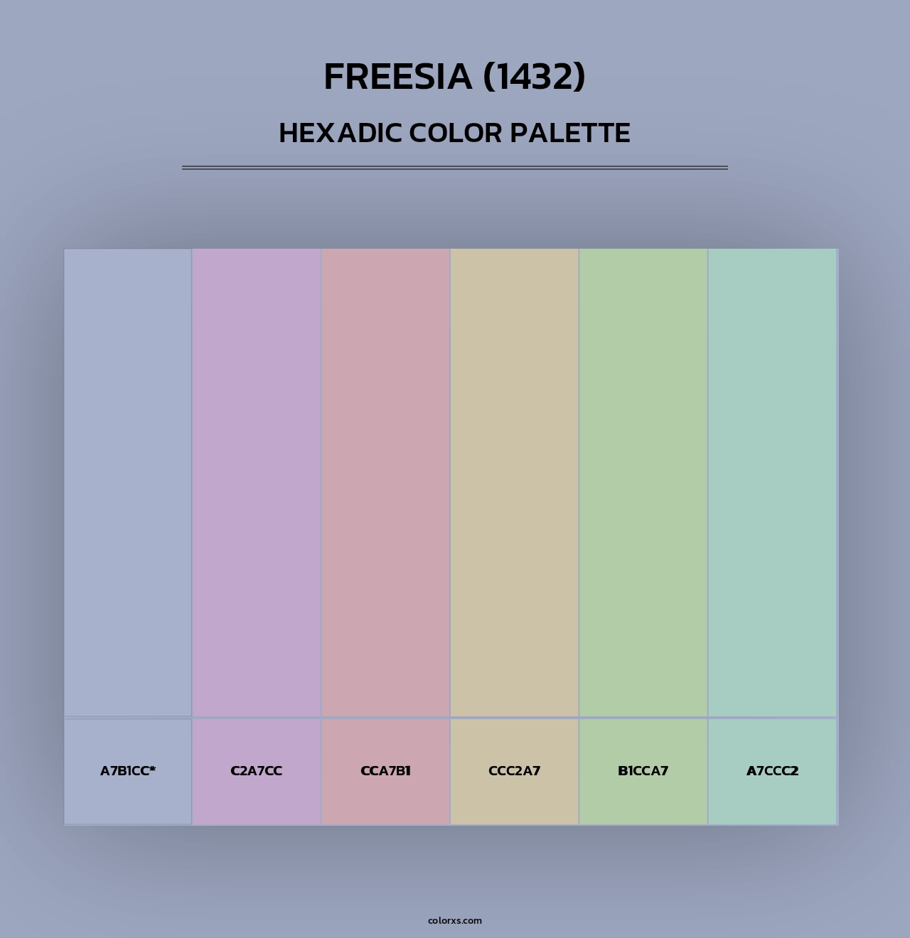 Freesia (1432) - Hexadic Color Palette