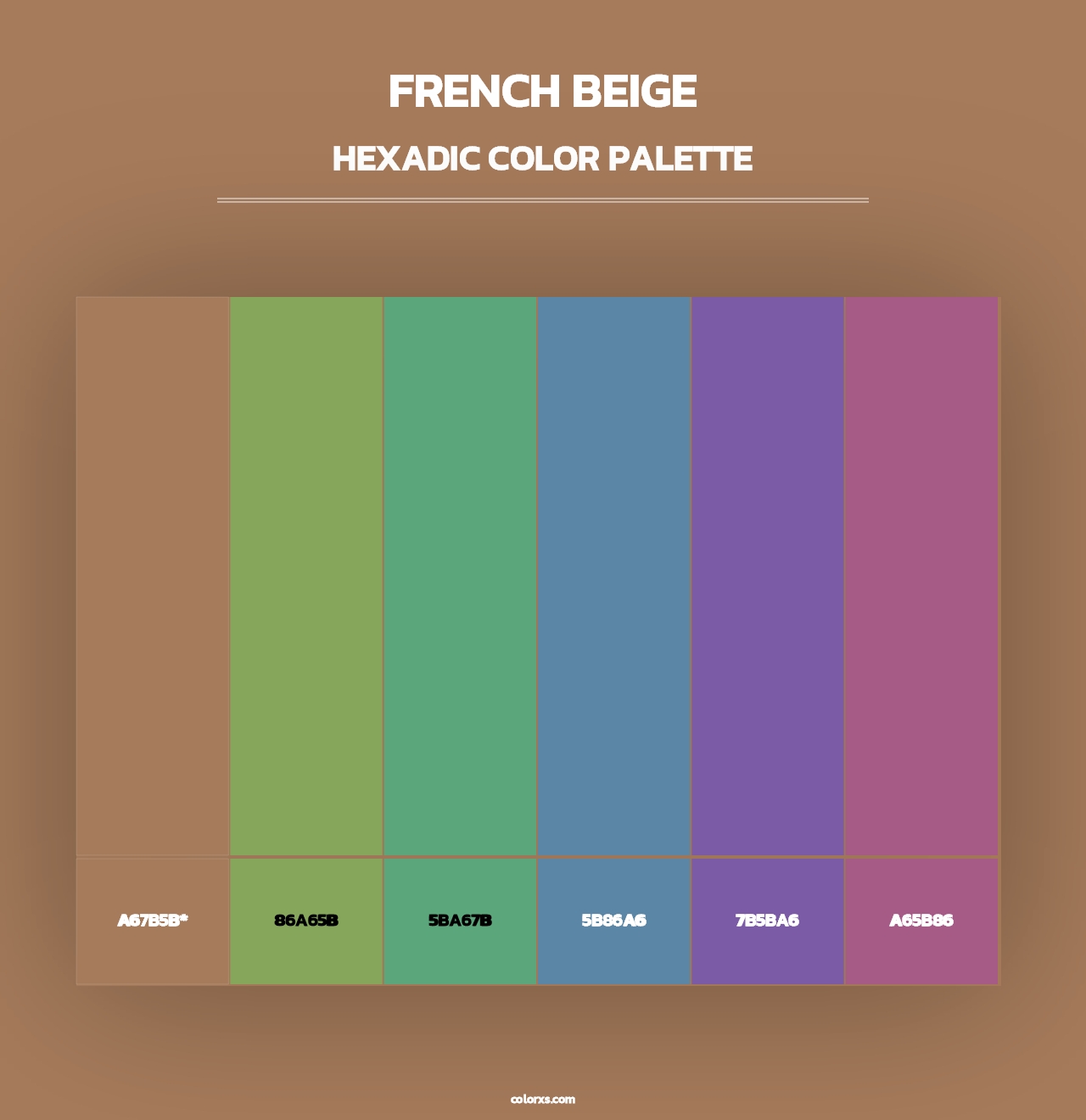 French Beige - Hexadic Color Palette