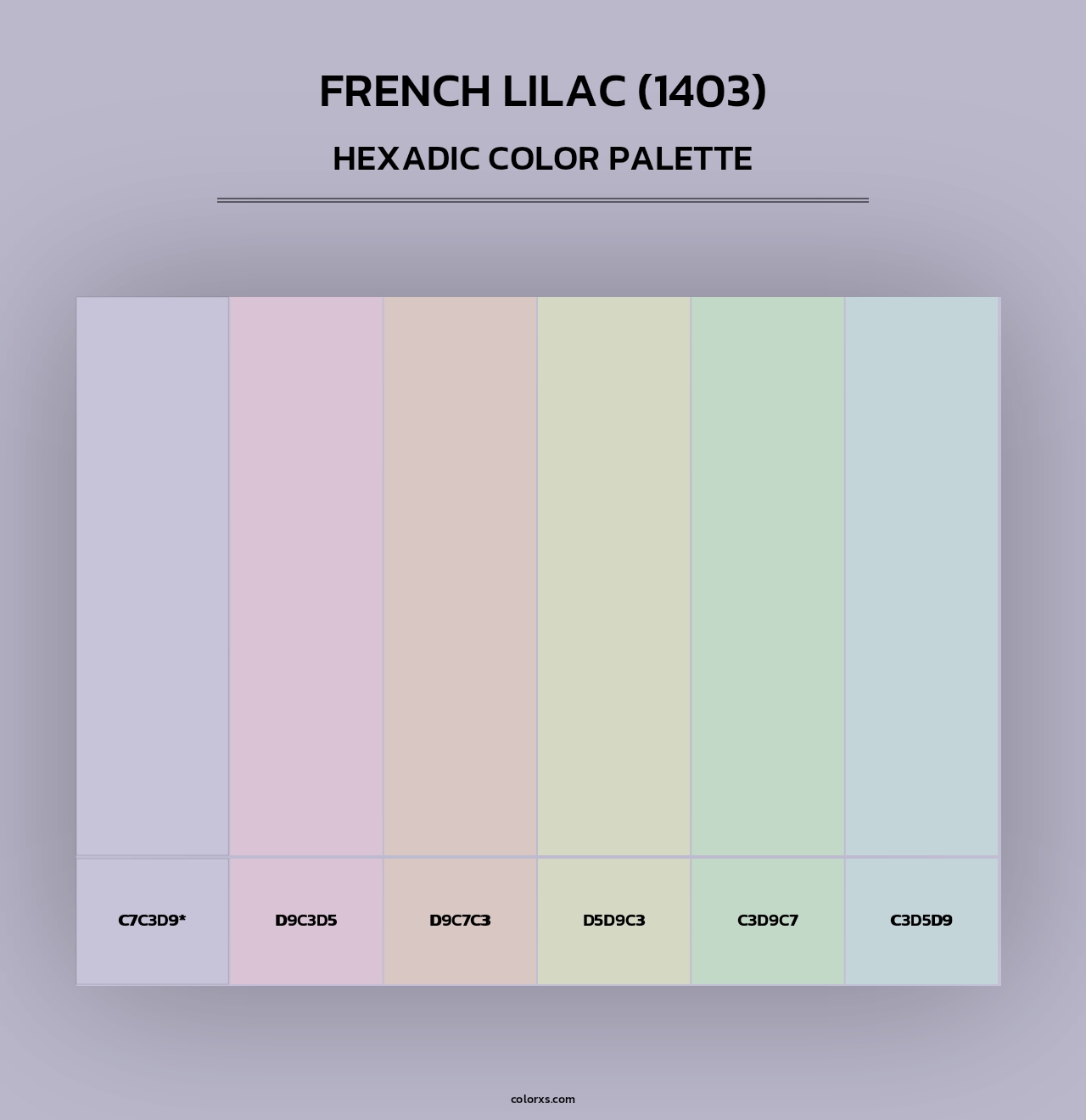 French Lilac (1403) - Hexadic Color Palette