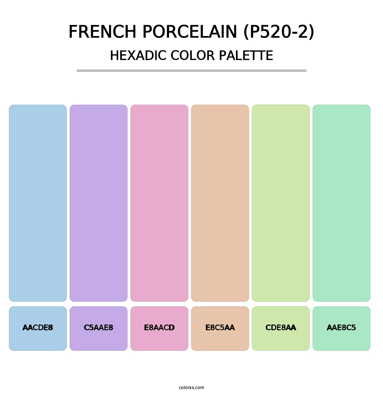 French Porcelain (P520-2) - Hexadic Color Palette