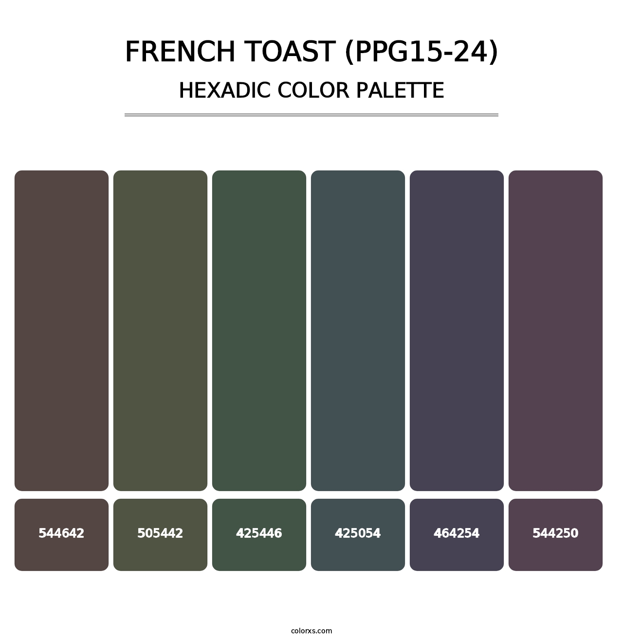 French Toast (PPG15-24) - Hexadic Color Palette
