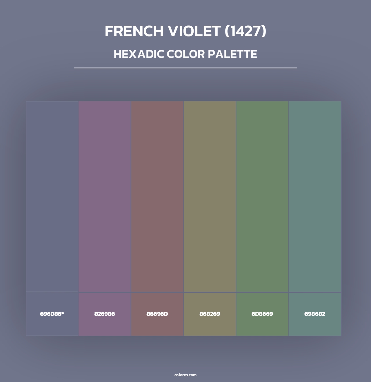 French Violet (1427) - Hexadic Color Palette