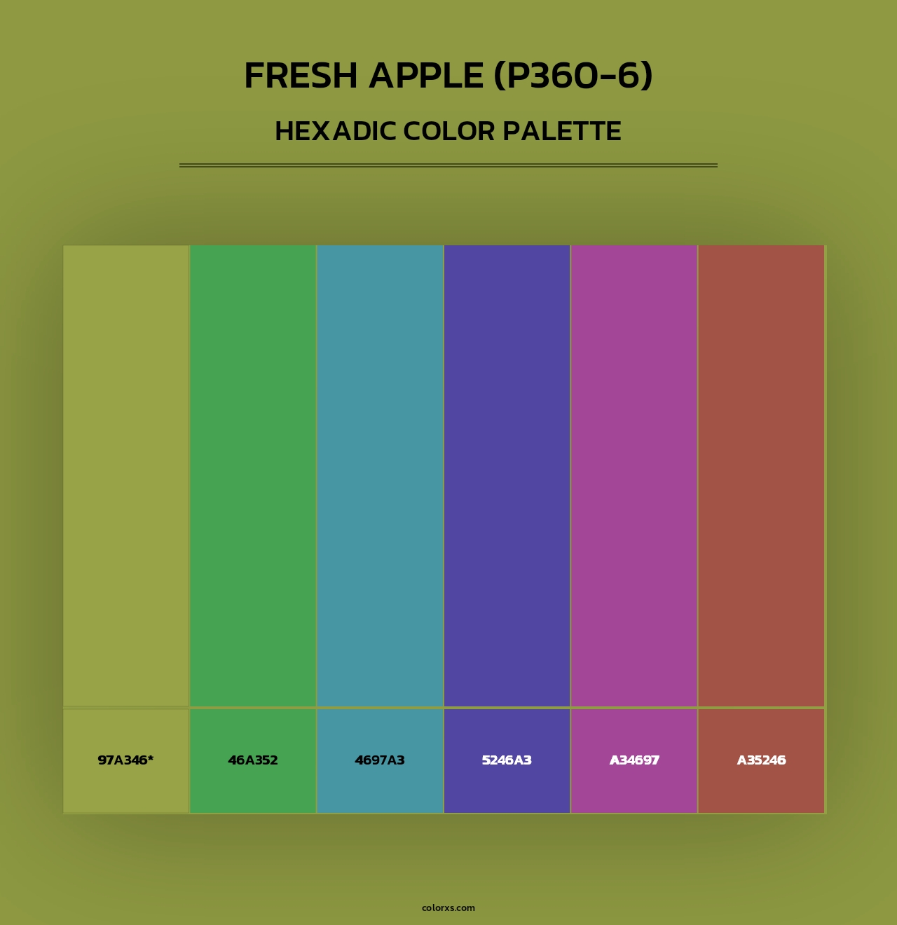 Fresh Apple (P360-6) - Hexadic Color Palette