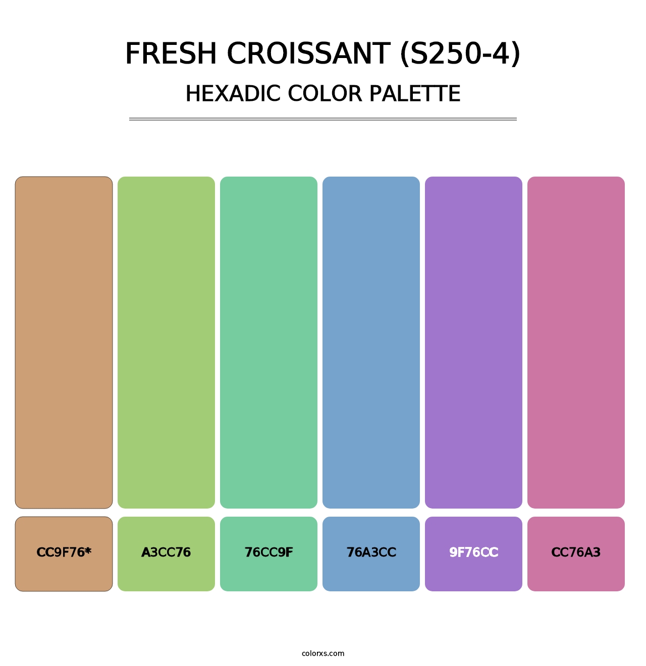 Fresh Croissant (S250-4) - Hexadic Color Palette