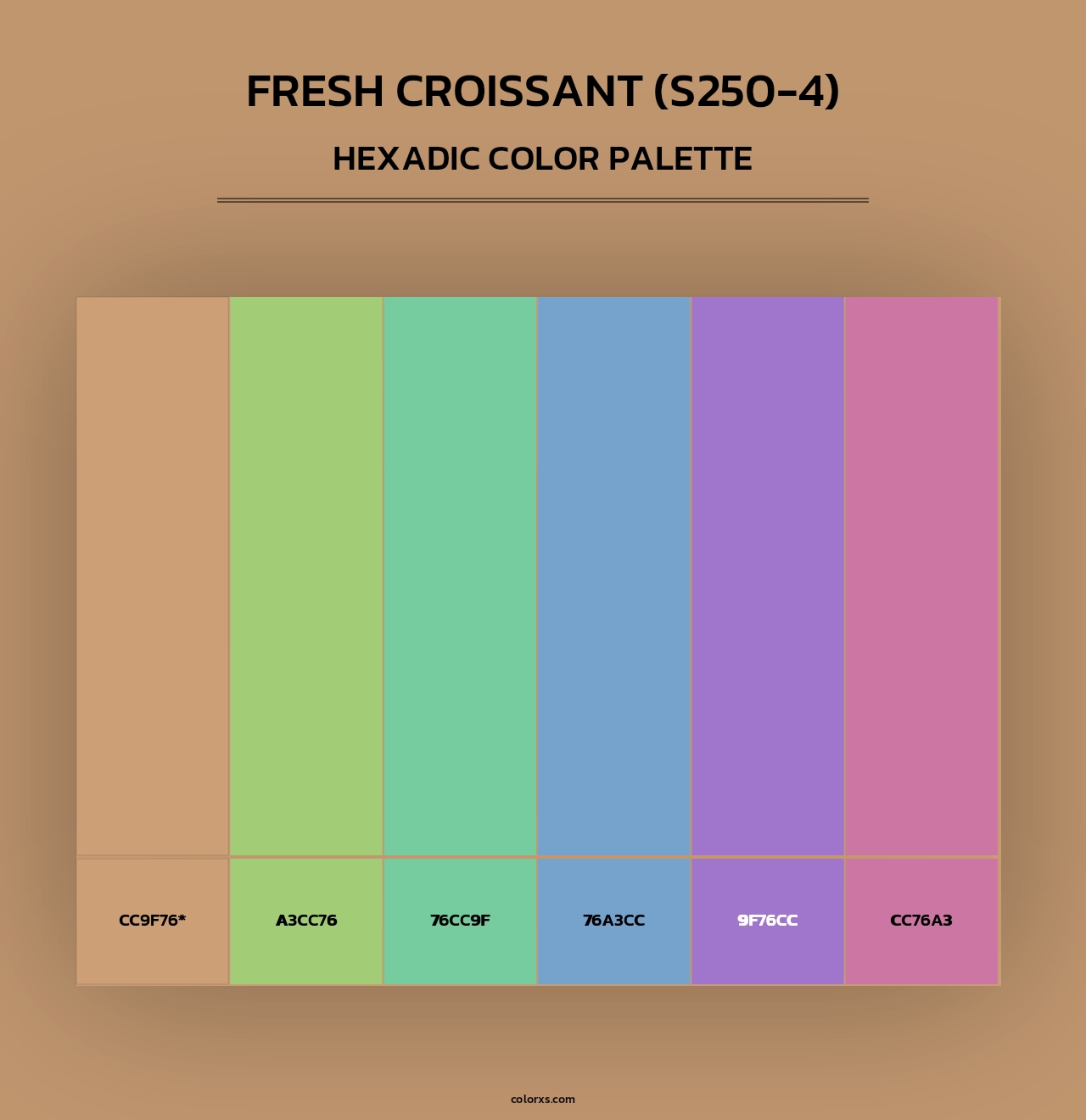 Fresh Croissant (S250-4) - Hexadic Color Palette