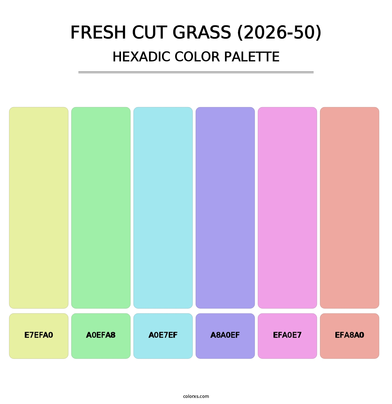 Fresh Cut Grass (2026-50) - Hexadic Color Palette