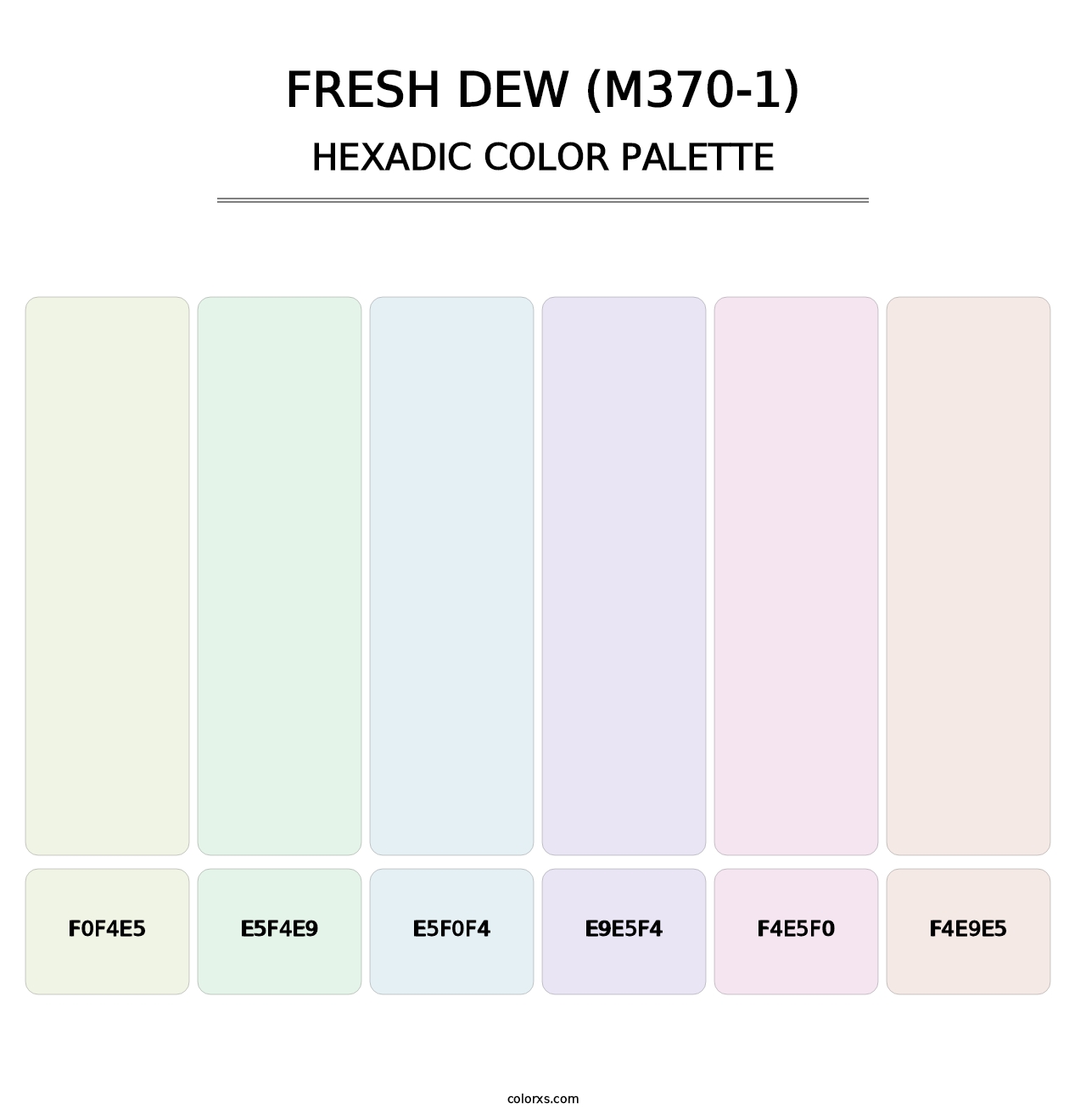 Fresh Dew (M370-1) - Hexadic Color Palette