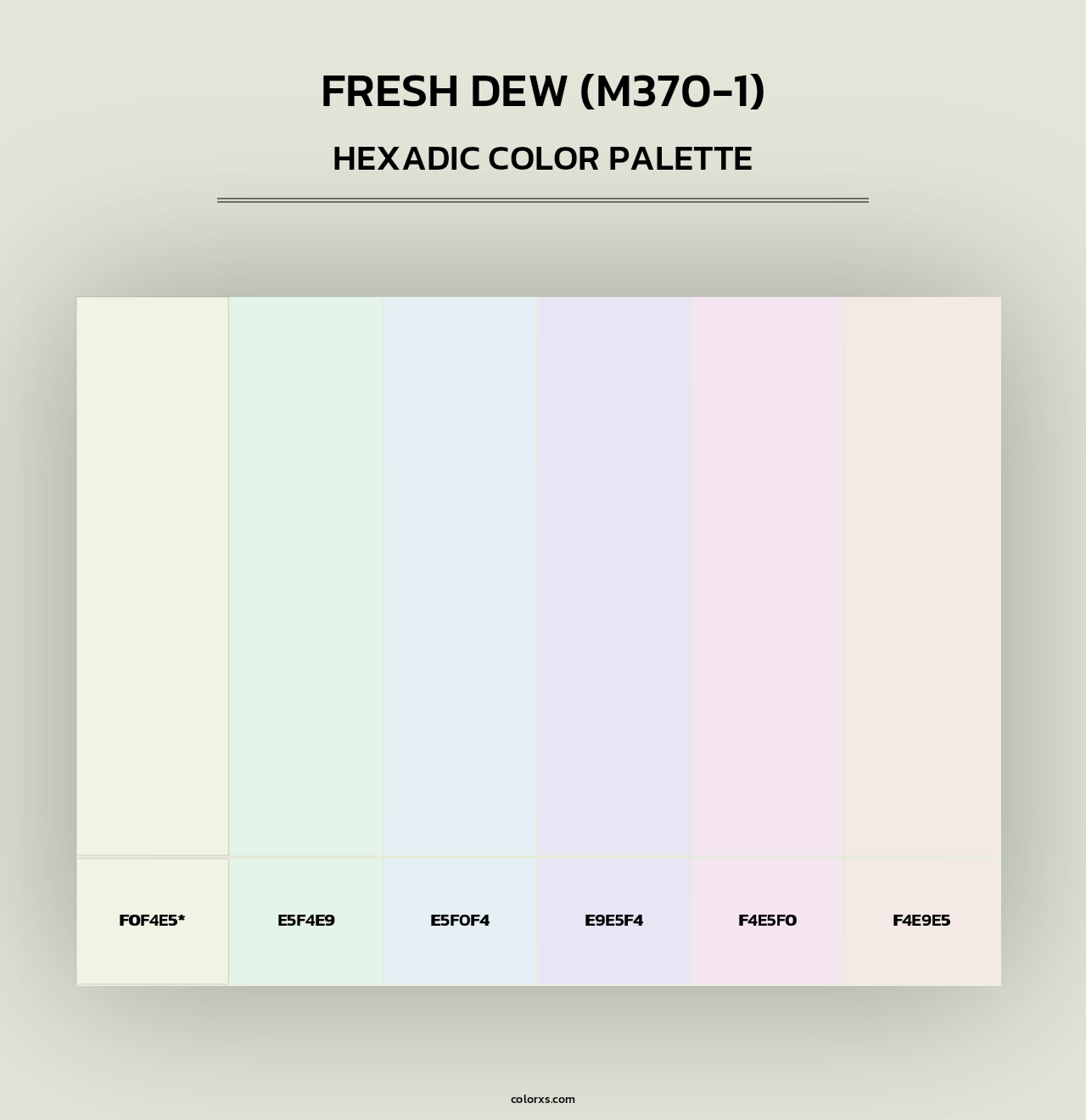 Fresh Dew (M370-1) - Hexadic Color Palette