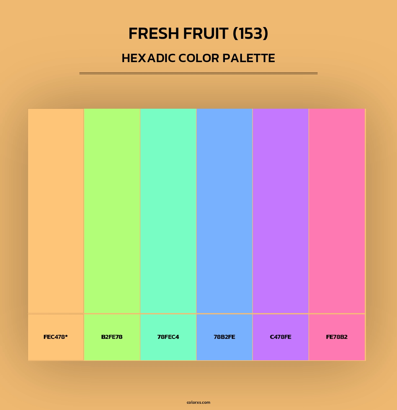 Fresh Fruit (153) - Hexadic Color Palette