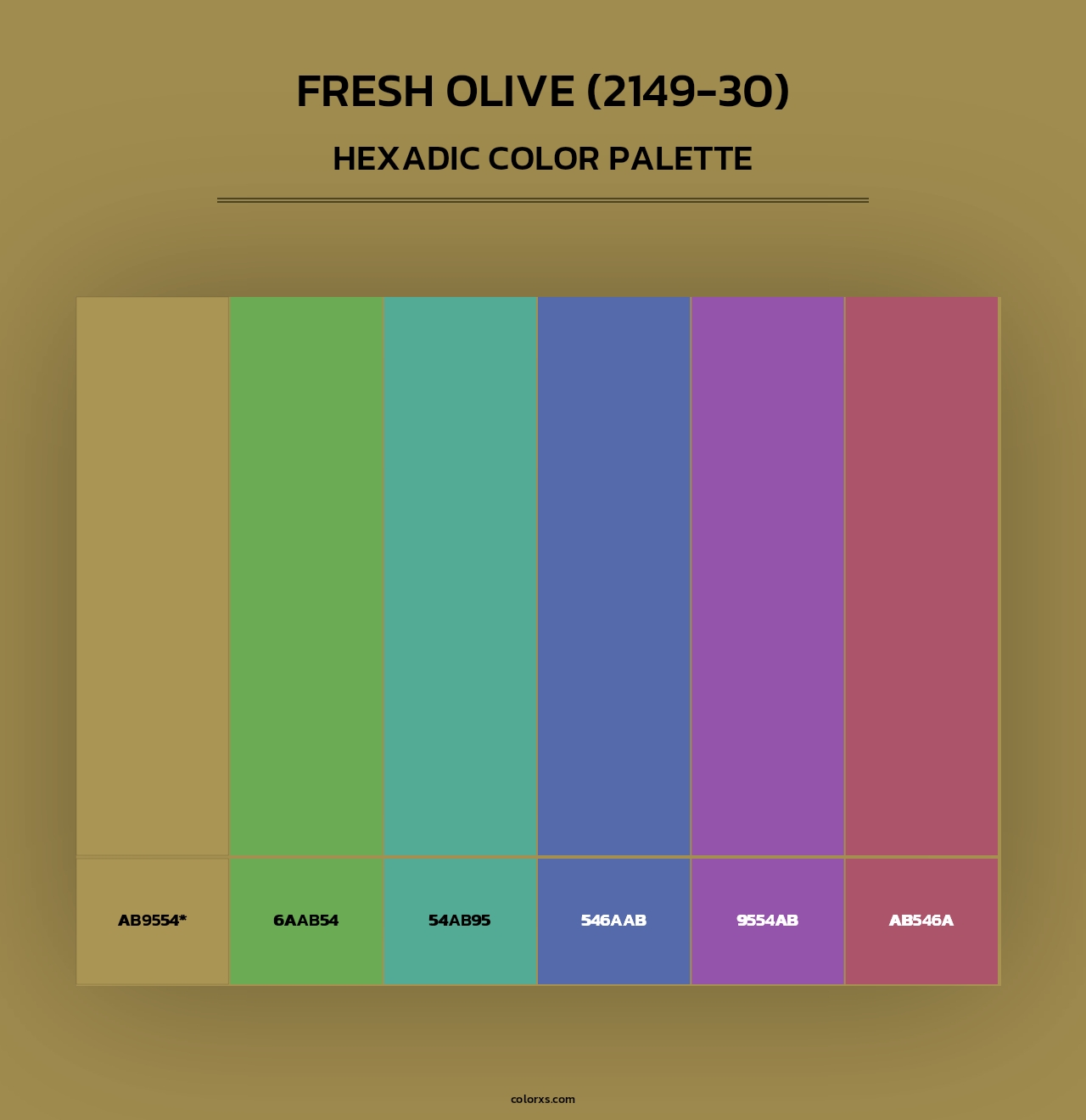 Fresh Olive (2149-30) - Hexadic Color Palette