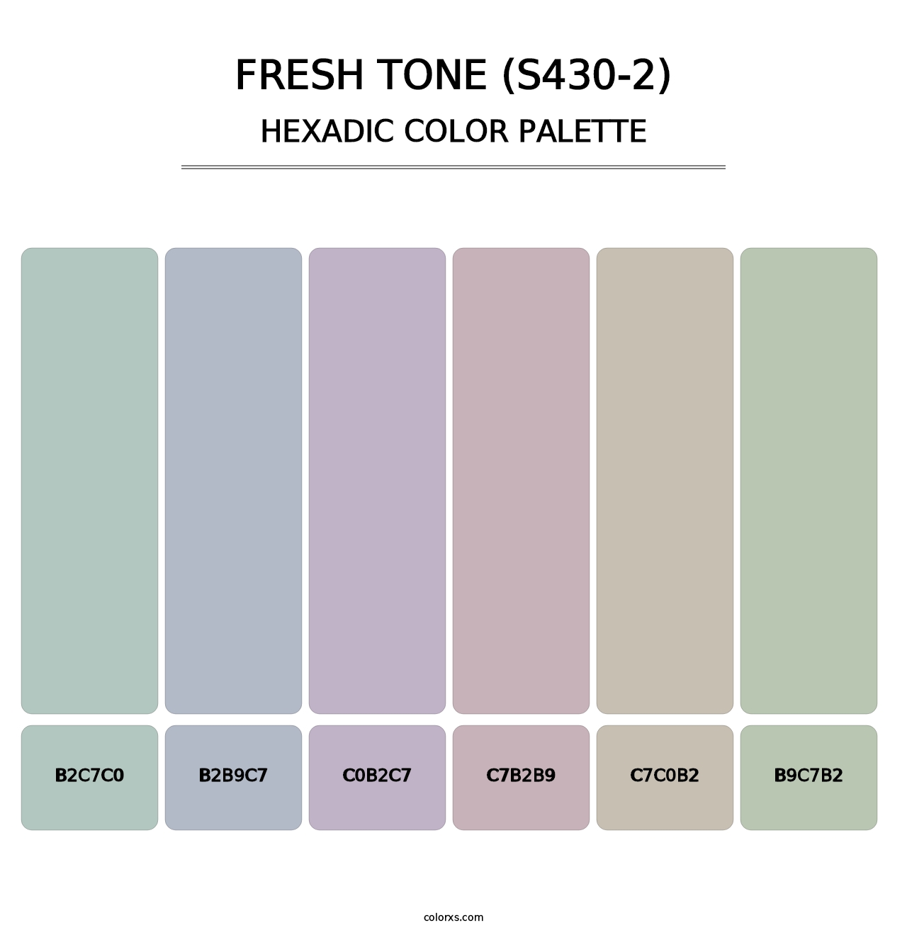 Fresh Tone (S430-2) - Hexadic Color Palette