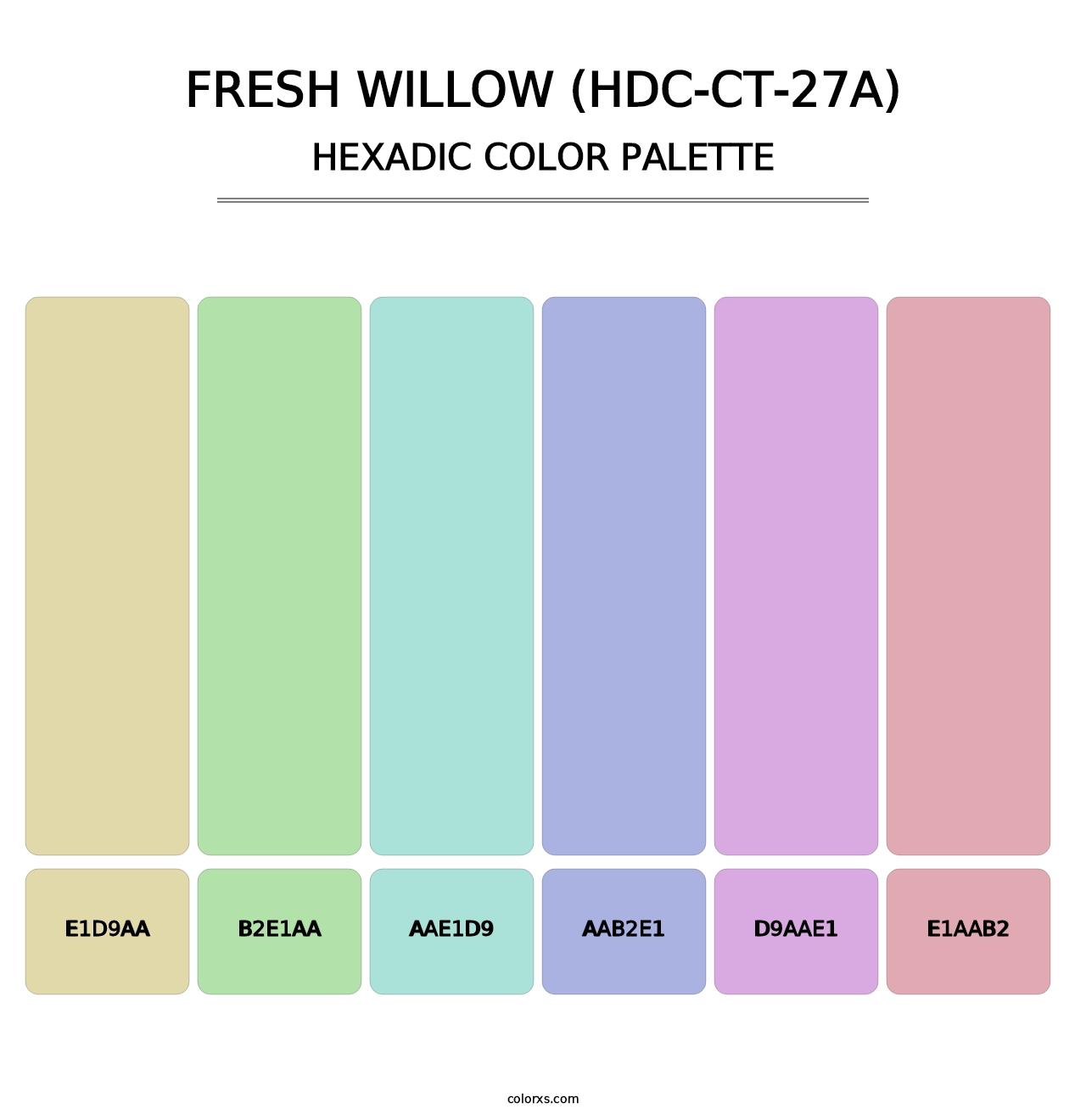 Fresh Willow (HDC-CT-27A) - Hexadic Color Palette