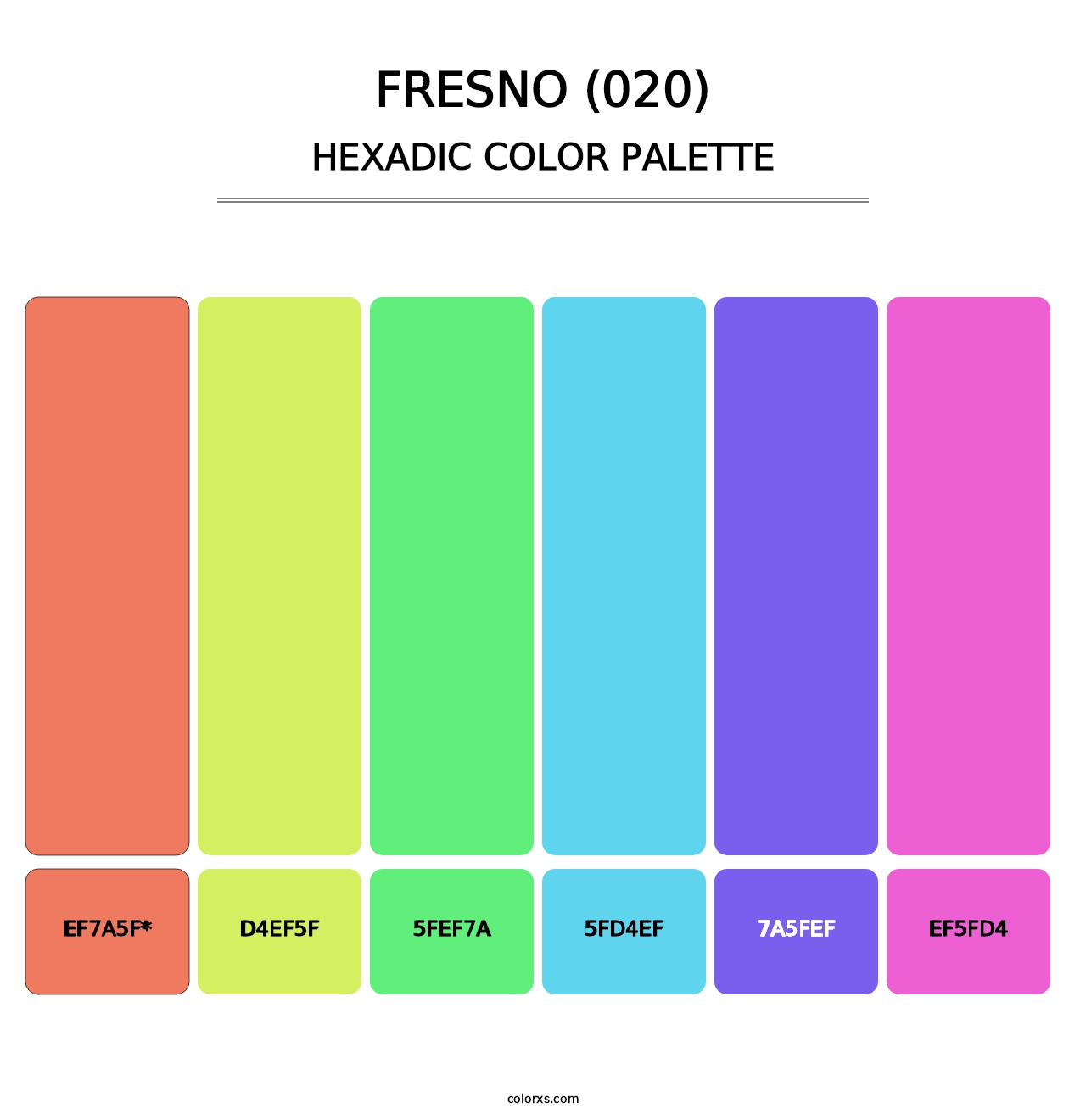 Fresno (020) - Hexadic Color Palette