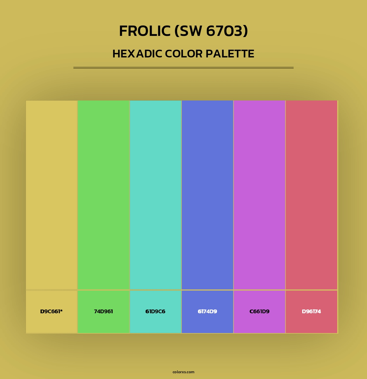 Frolic (SW 6703) - Hexadic Color Palette