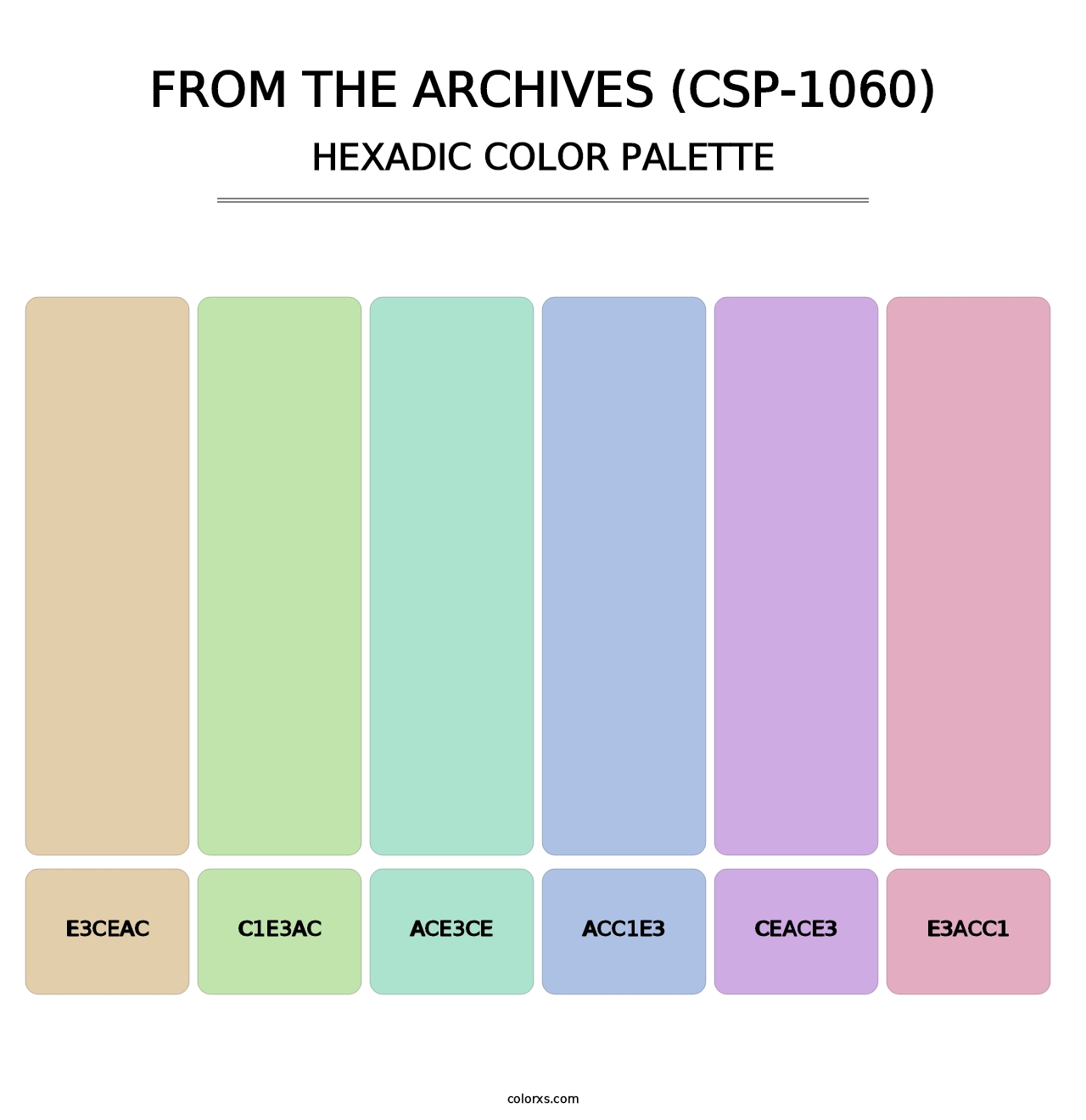 From the Archives (CSP-1060) - Hexadic Color Palette