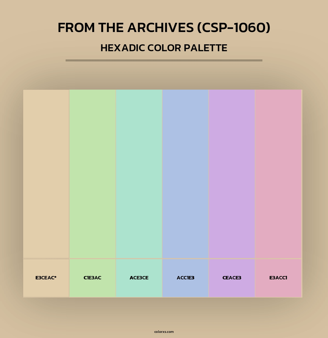 From the Archives (CSP-1060) - Hexadic Color Palette
