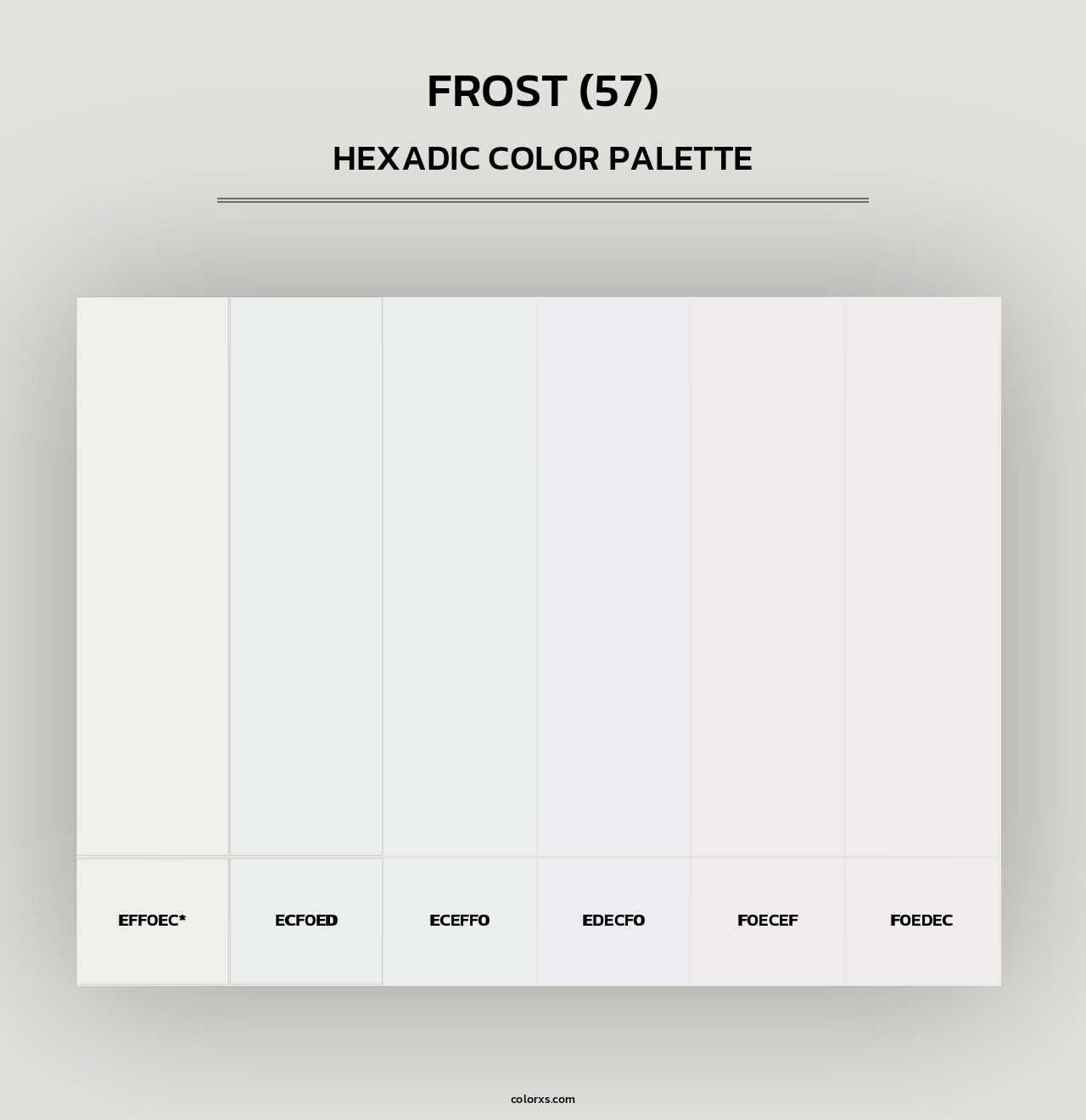 Frost (57) - Hexadic Color Palette