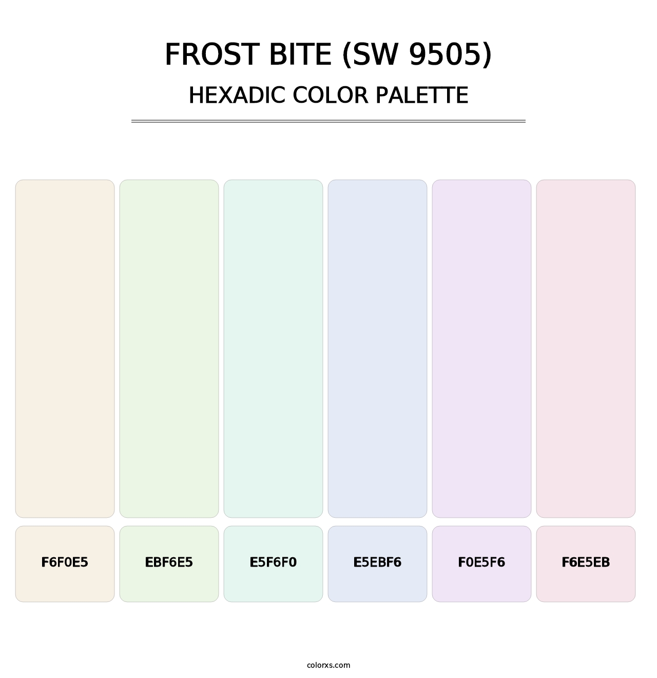 Frost Bite (SW 9505) - Hexadic Color Palette