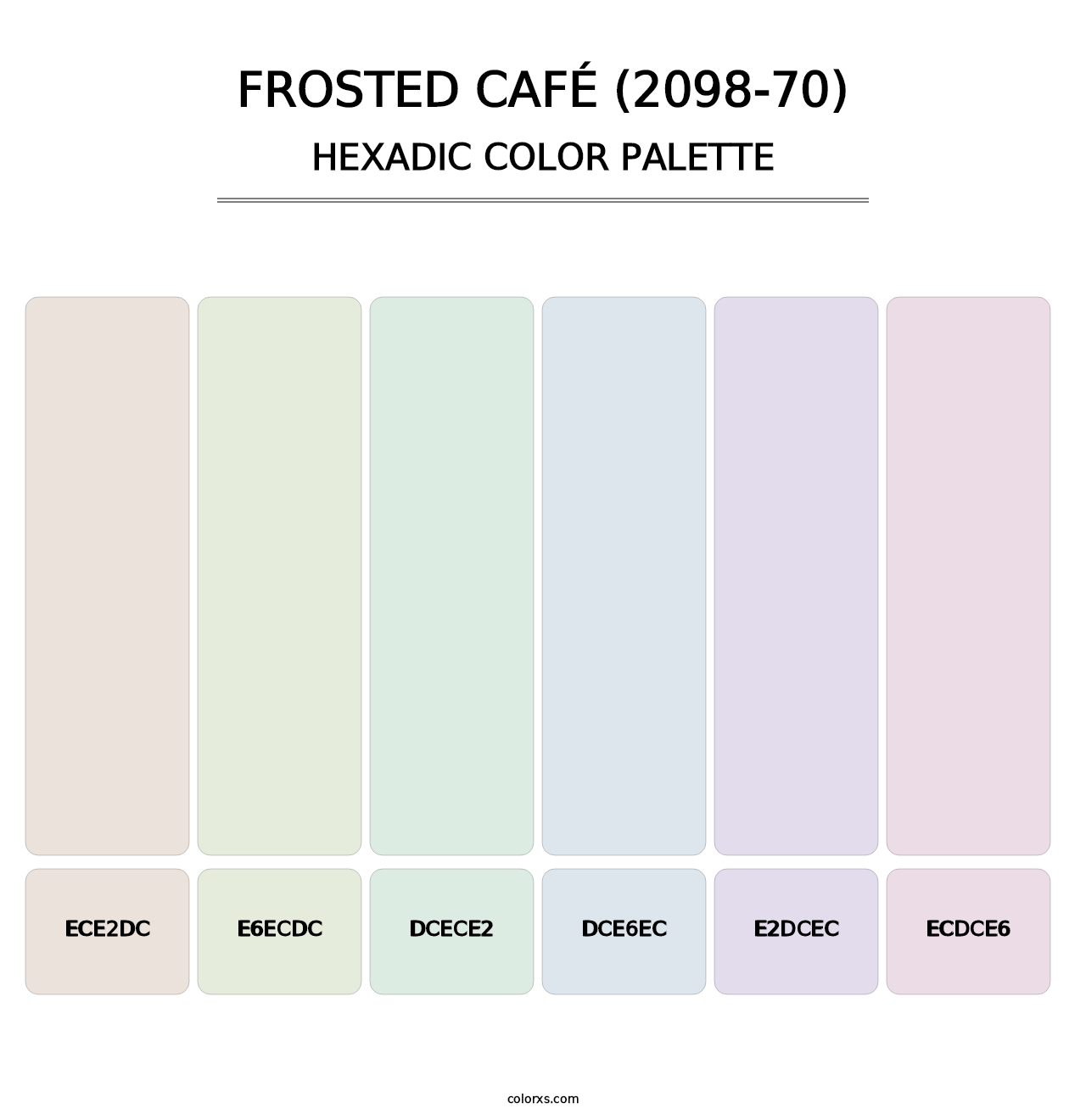 Frosted Café (2098-70) - Hexadic Color Palette