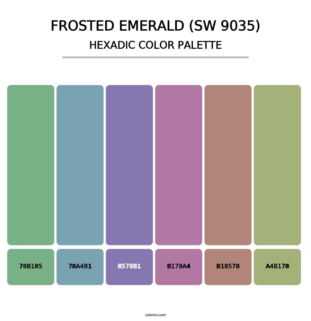 Frosted Emerald (SW 9035) - Hexadic Color Palette