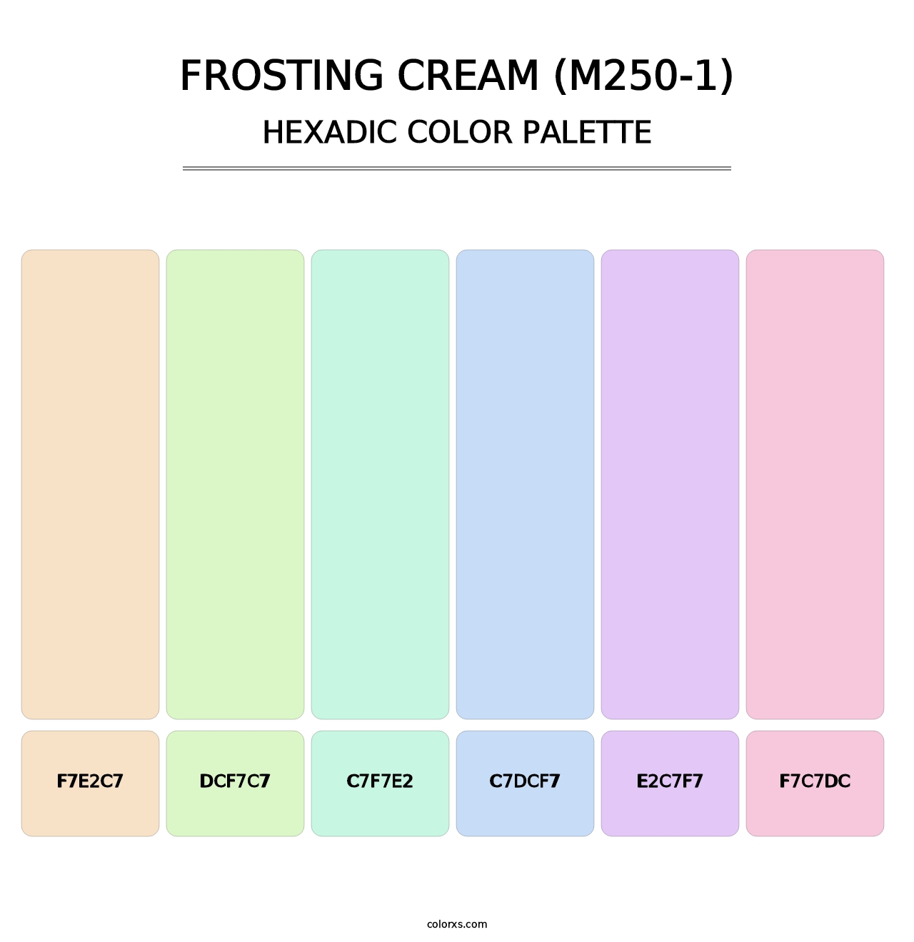 Frosting Cream (M250-1) - Hexadic Color Palette