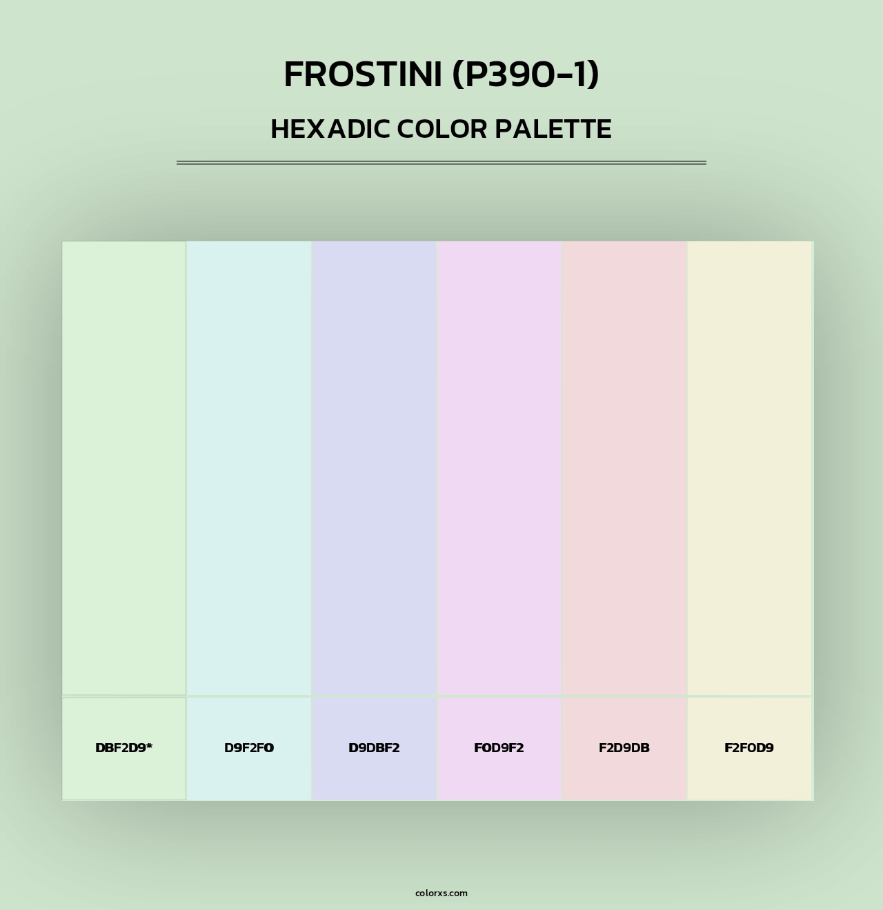 Frostini (P390-1) - Hexadic Color Palette