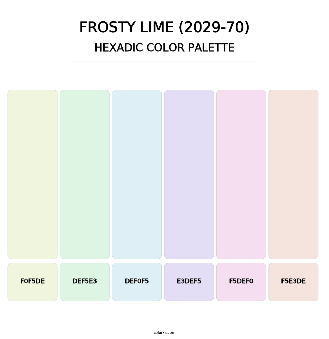Frosty Lime (2029-70) - Hexadic Color Palette
