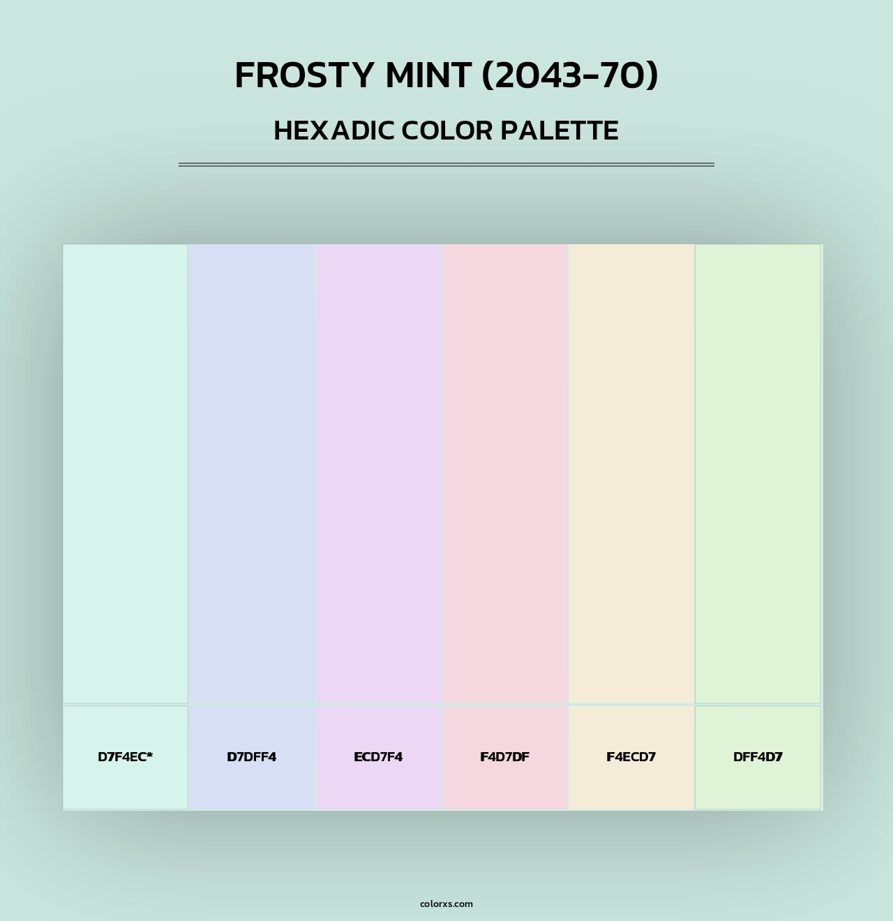 Frosty Mint (2043-70) - Hexadic Color Palette