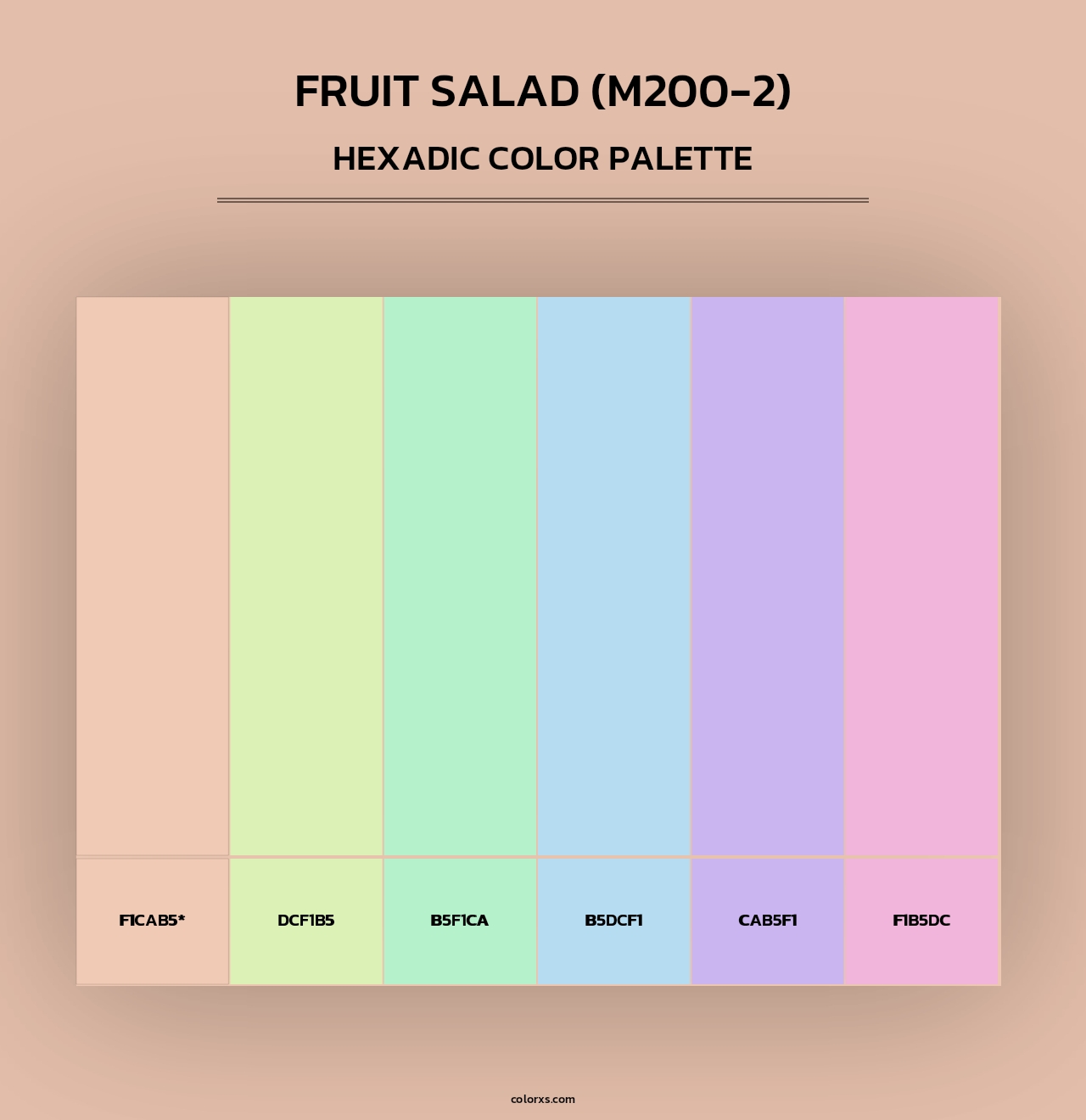 Fruit Salad (M200-2) - Hexadic Color Palette