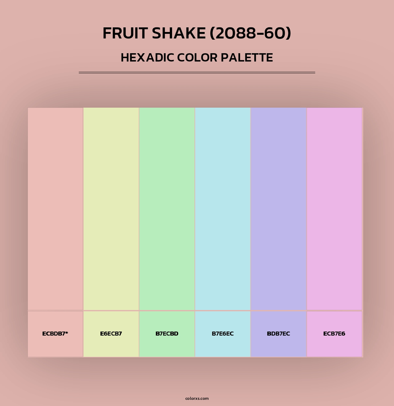 Fruit Shake (2088-60) - Hexadic Color Palette