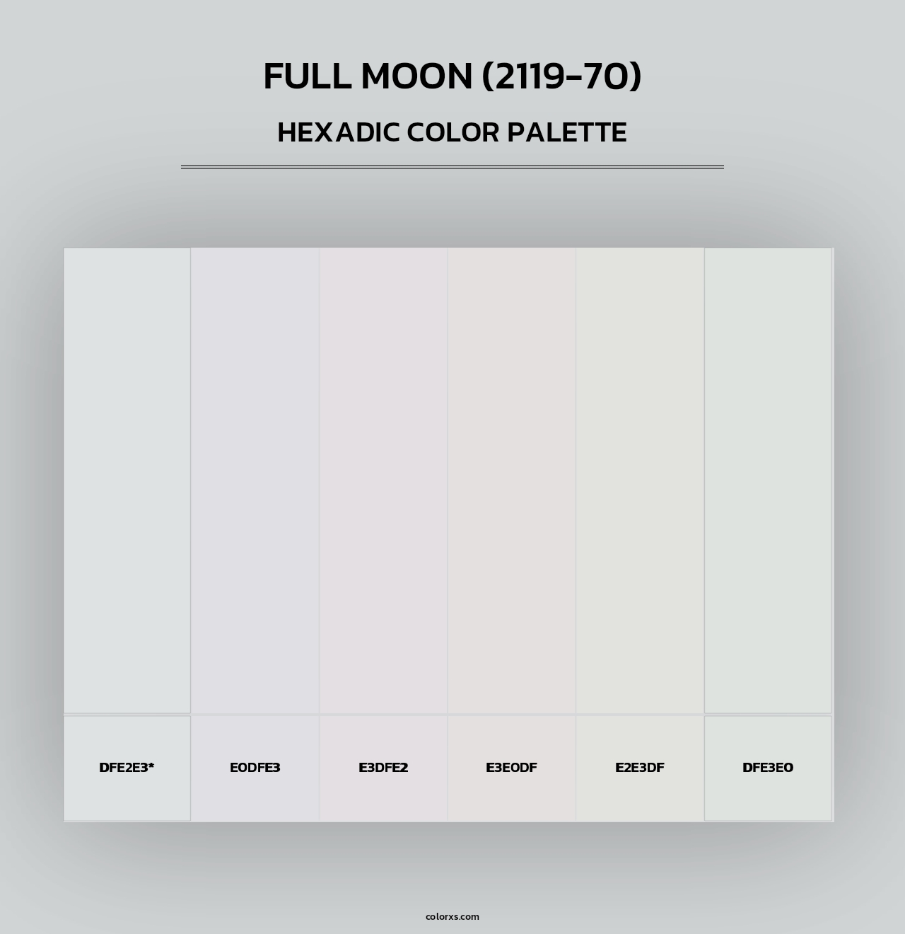 Full Moon (2119-70) - Hexadic Color Palette