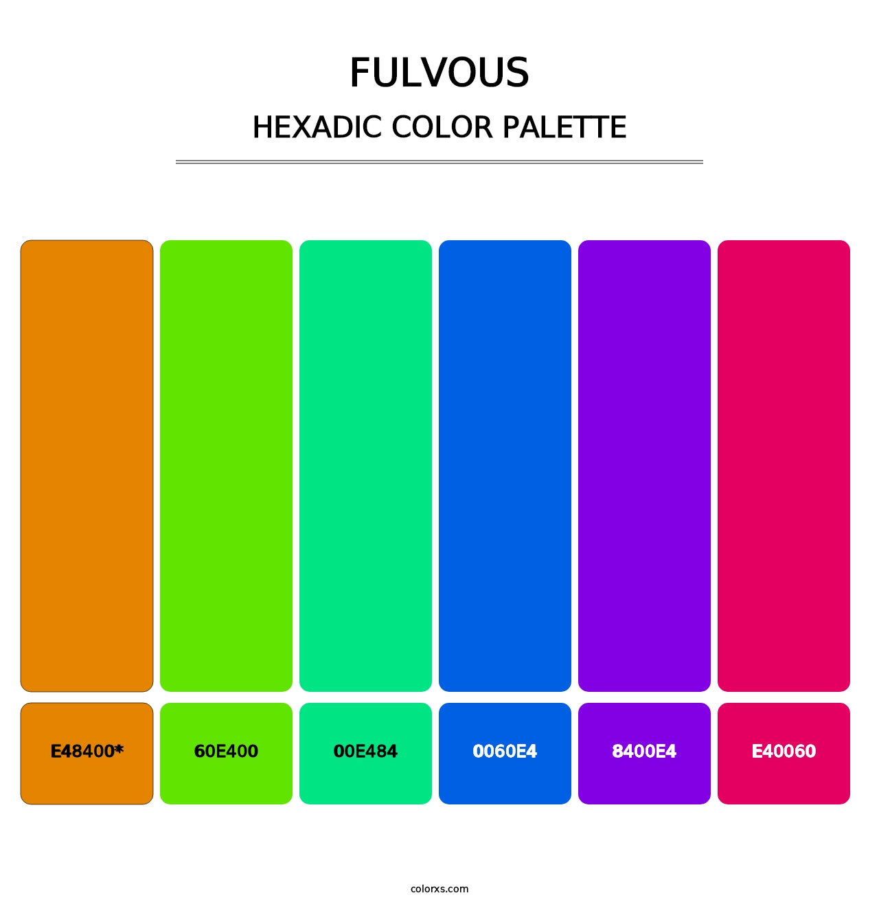 Fulvous - Hexadic Color Palette