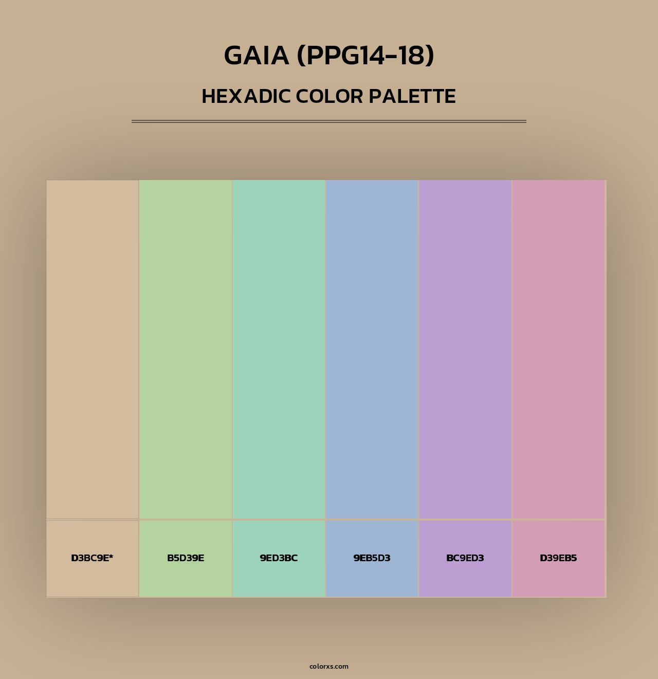 Gaia (PPG14-18) - Hexadic Color Palette