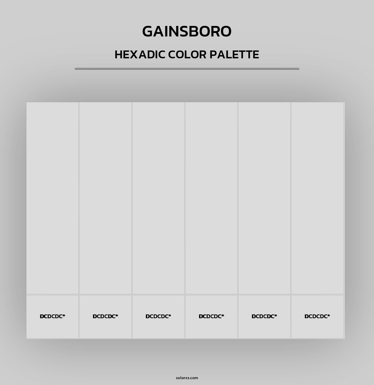 Gainsboro - Hexadic Color Palette