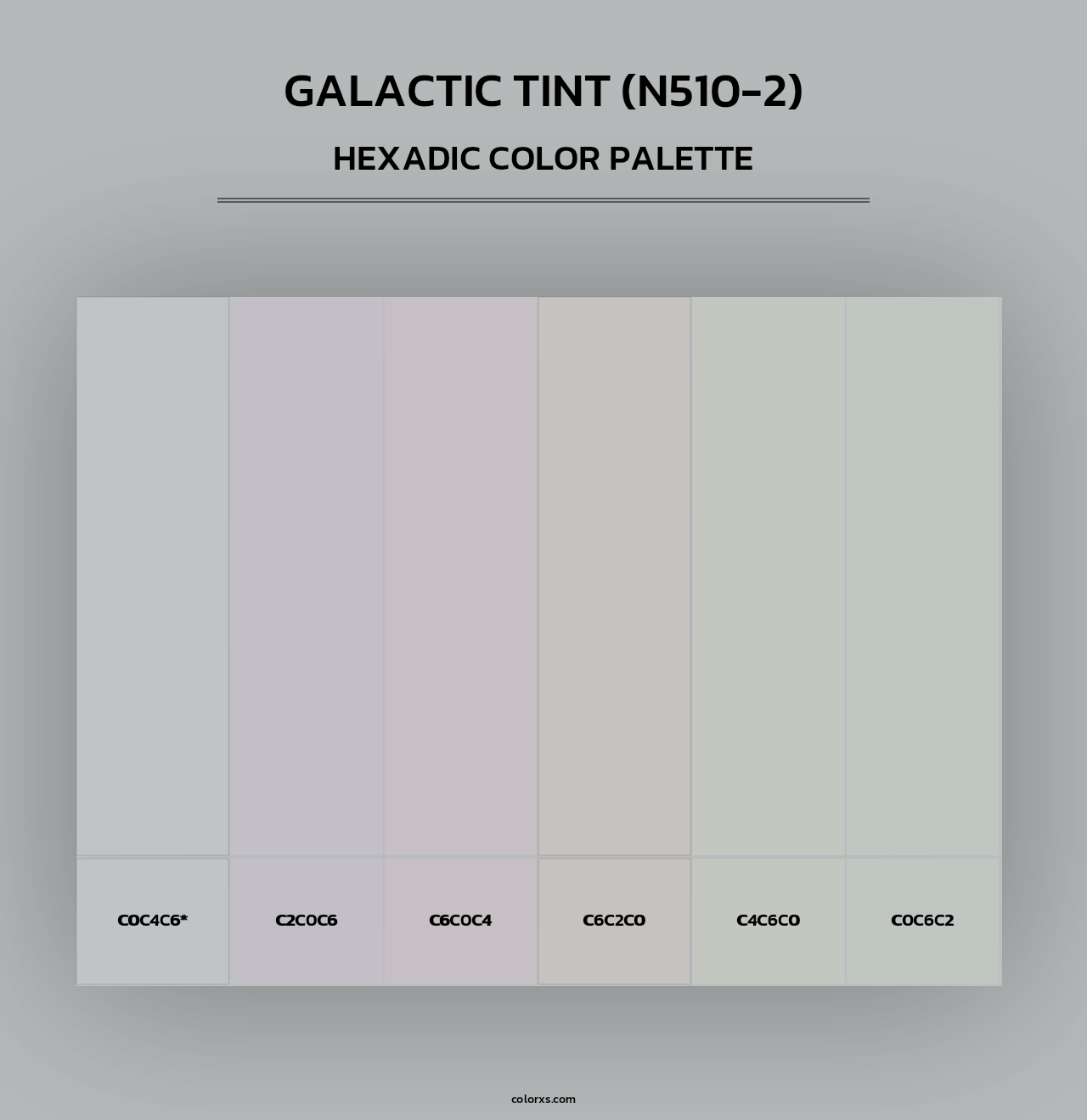 Galactic Tint (N510-2) - Hexadic Color Palette
