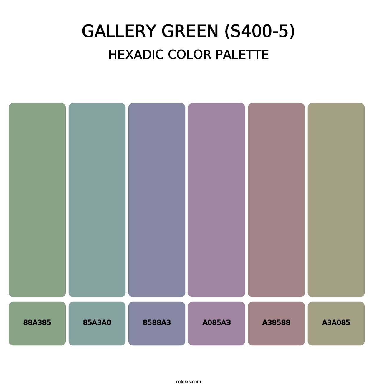 Gallery Green (S400-5) - Hexadic Color Palette
