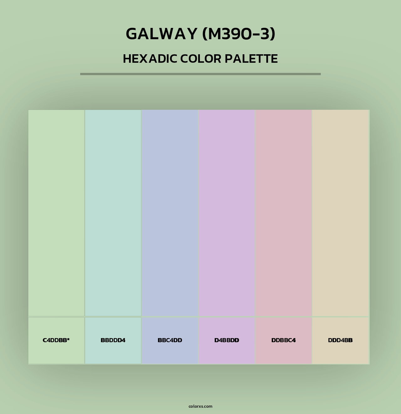 Galway (M390-3) - Hexadic Color Palette