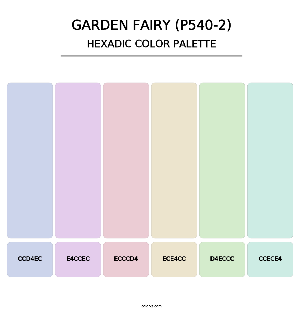 Garden Fairy (P540-2) - Hexadic Color Palette