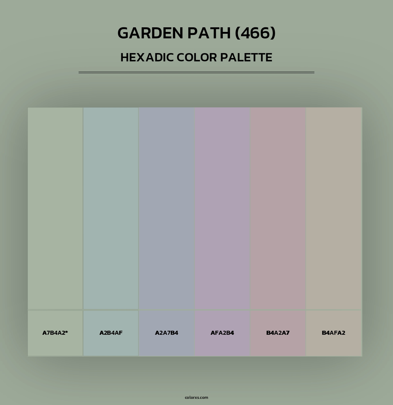 Garden Path (466) - Hexadic Color Palette