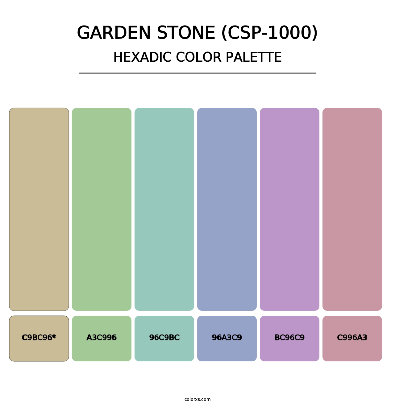 Garden Stone (CSP-1000) - Hexadic Color Palette