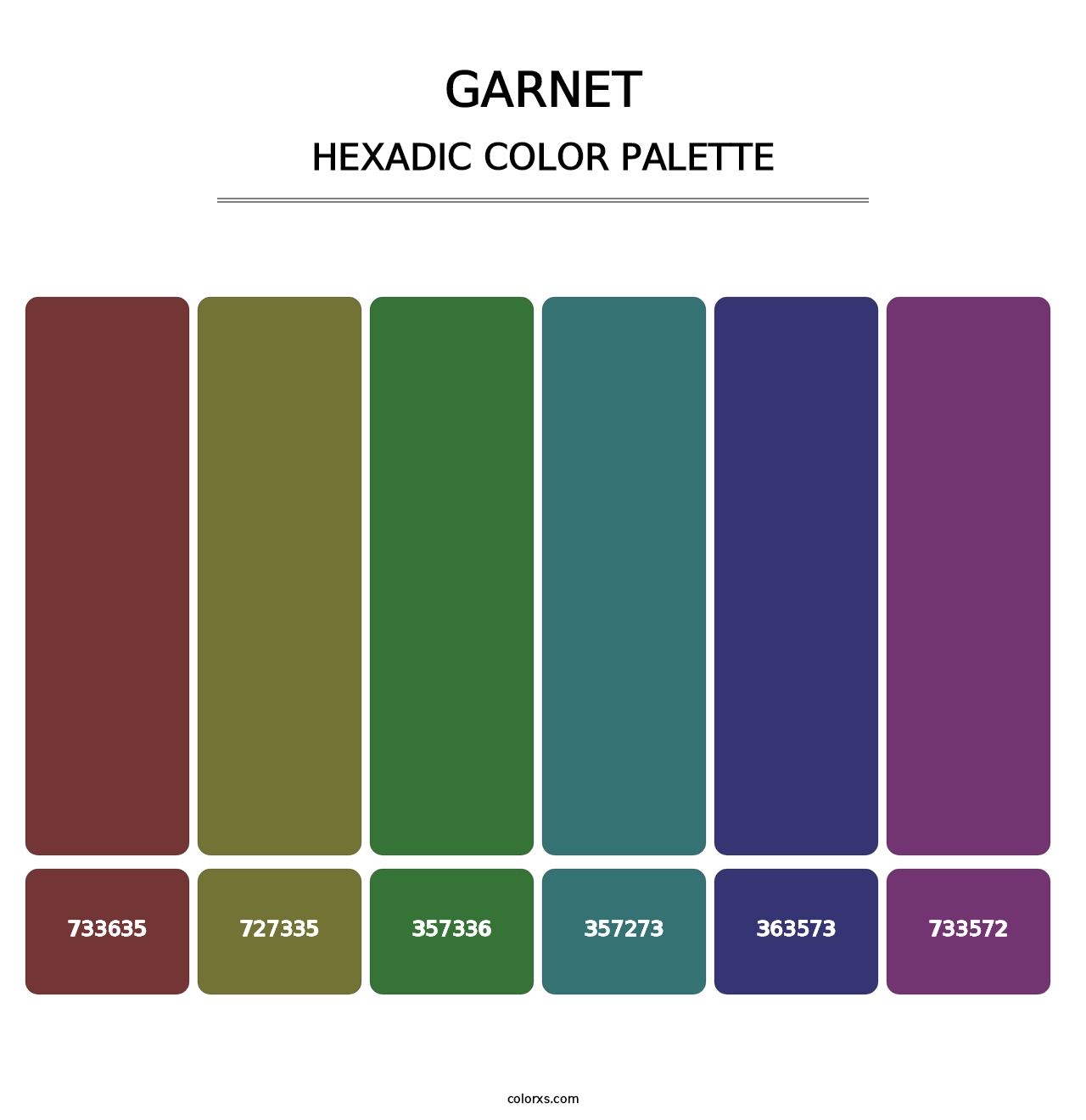 Garnet - Hexadic Color Palette