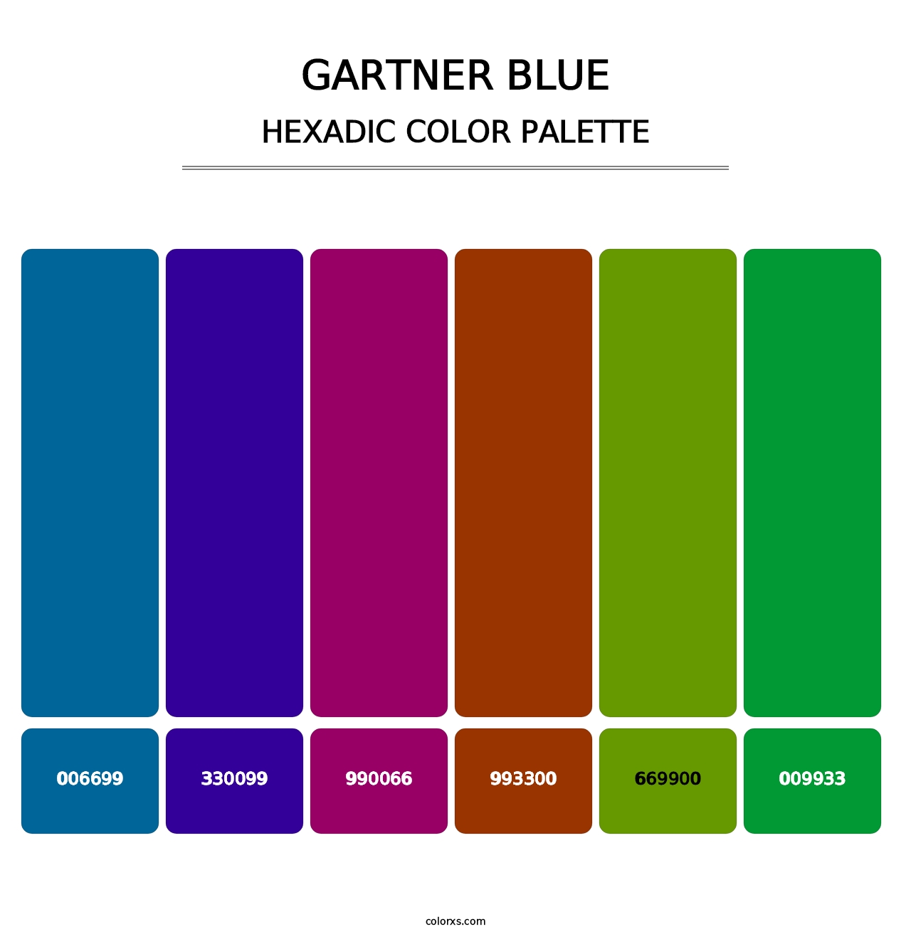 Gartner Blue - Hexadic Color Palette