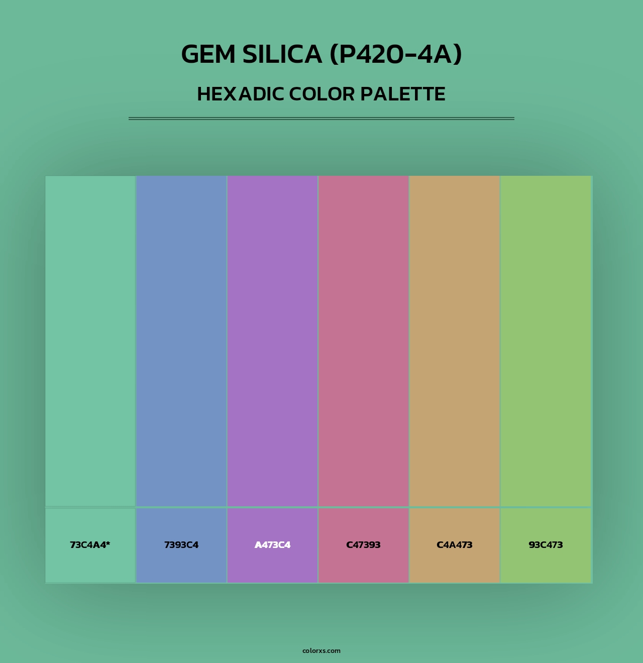 Gem Silica (P420-4A) - Hexadic Color Palette