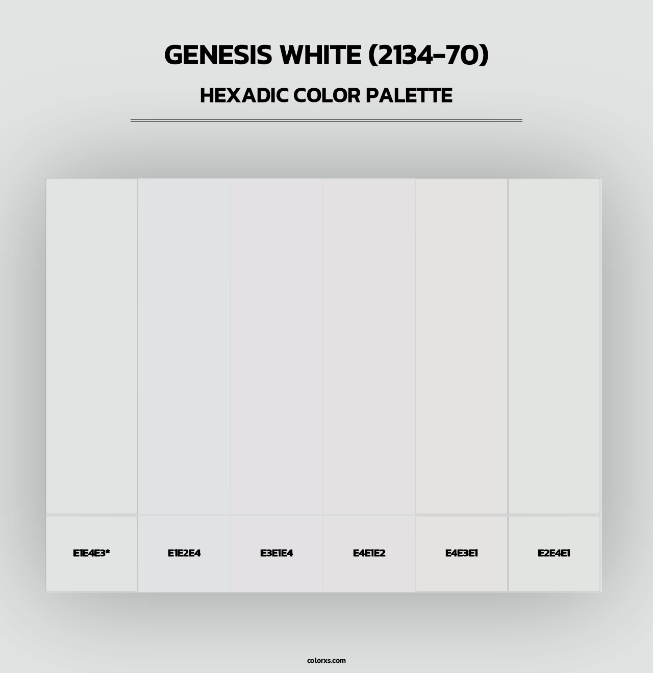 Genesis White (2134-70) - Hexadic Color Palette