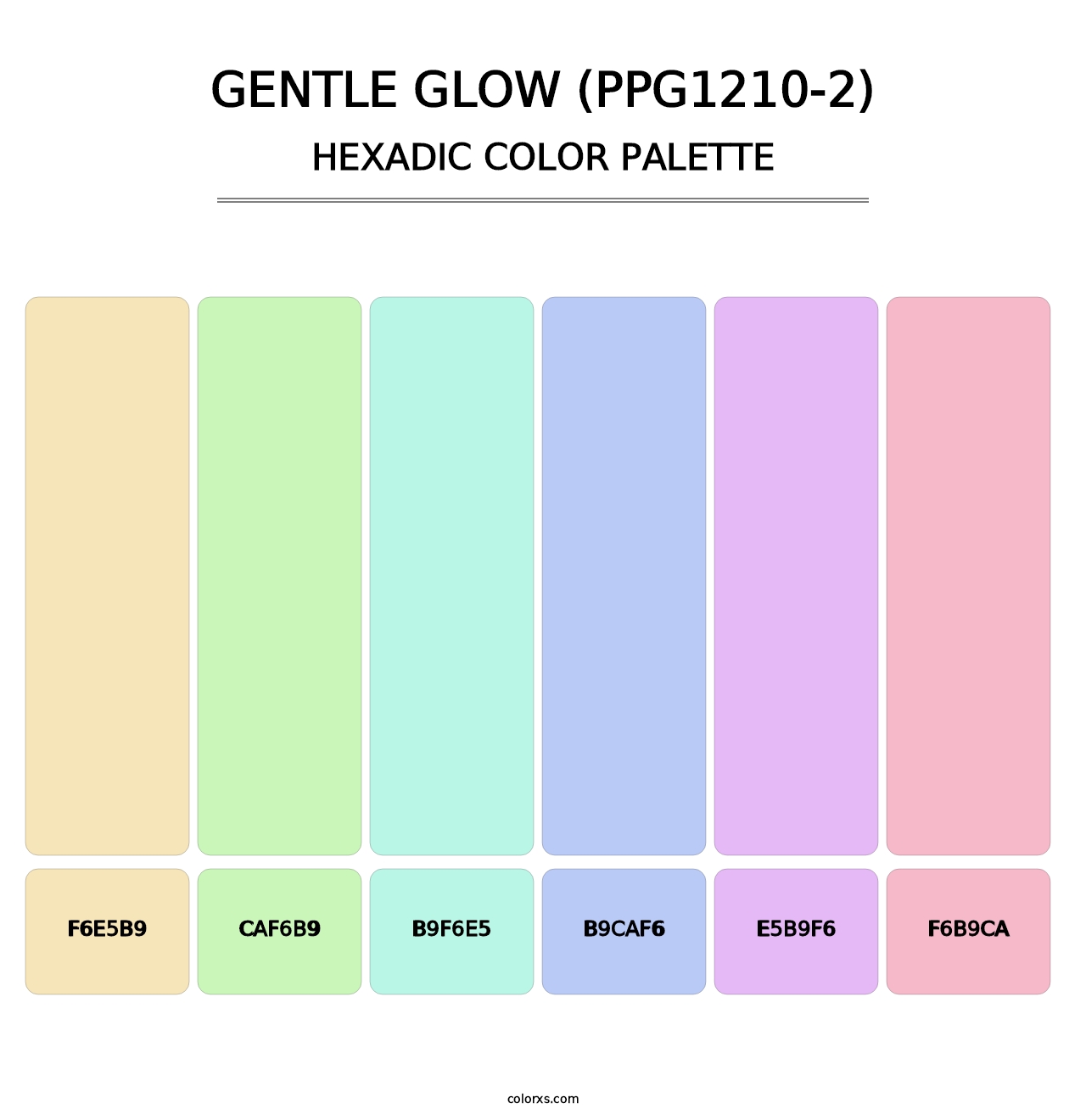Gentle Glow (PPG1210-2) - Hexadic Color Palette