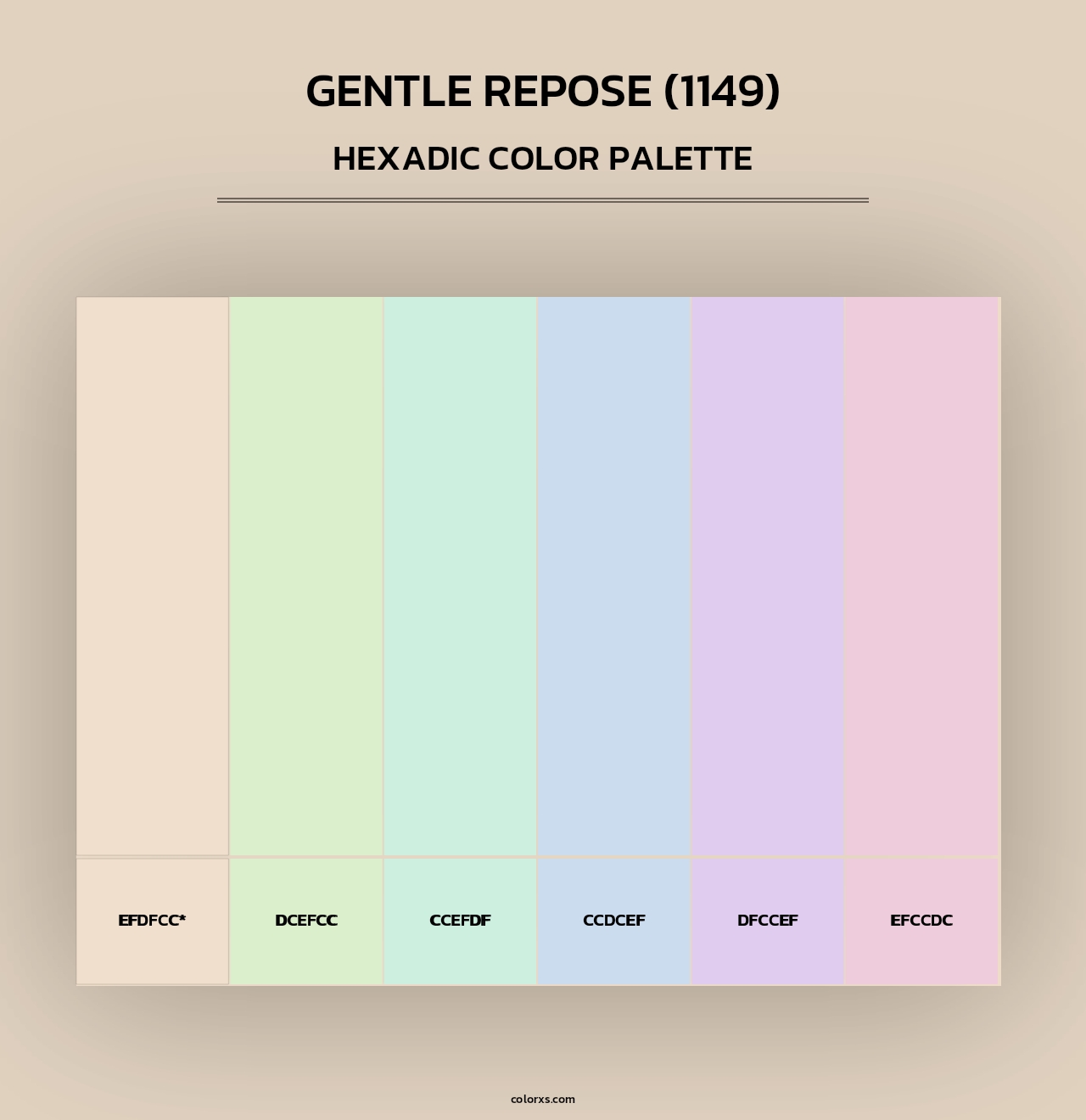 Gentle Repose (1149) - Hexadic Color Palette