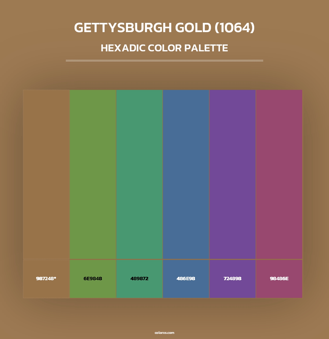 Gettysburgh Gold (1064) - Hexadic Color Palette