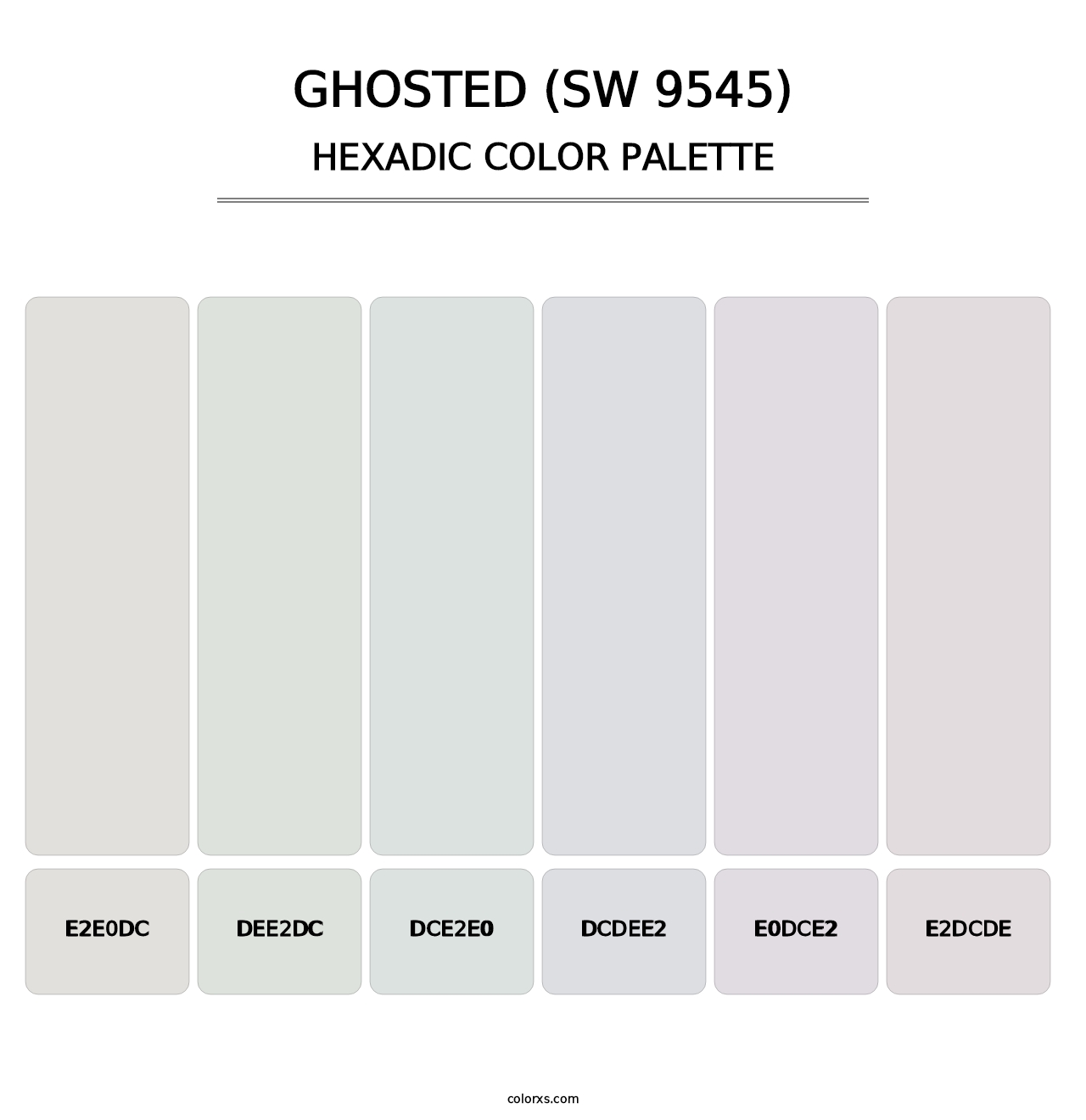 Ghosted (SW 9545) - Hexadic Color Palette
